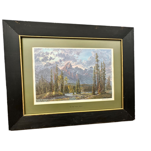 *Hall Diteman For Purple Mountain's Majesty Offset Lithograph Wall Art Framed