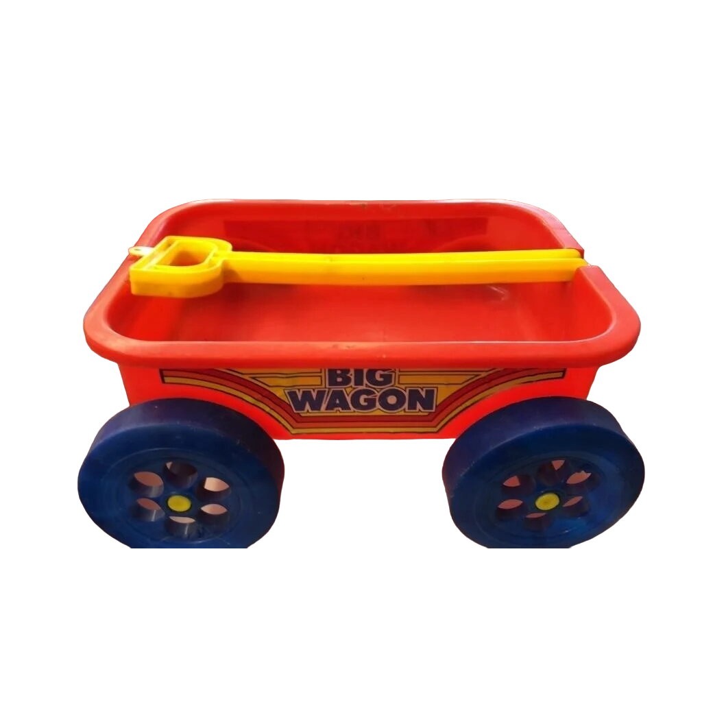 Vintage Gay Toys Plastic Children's Big Wagon Pull Toy Item 1550. 14"L x 6" T