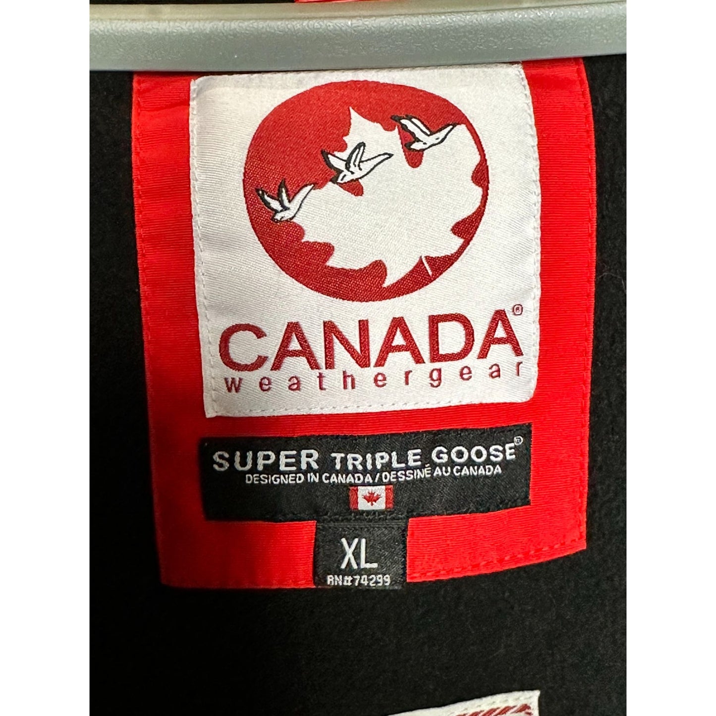 Canada Weather Gear Womens Super Triple Goose Hoodie Long Coat Navy Blue XL