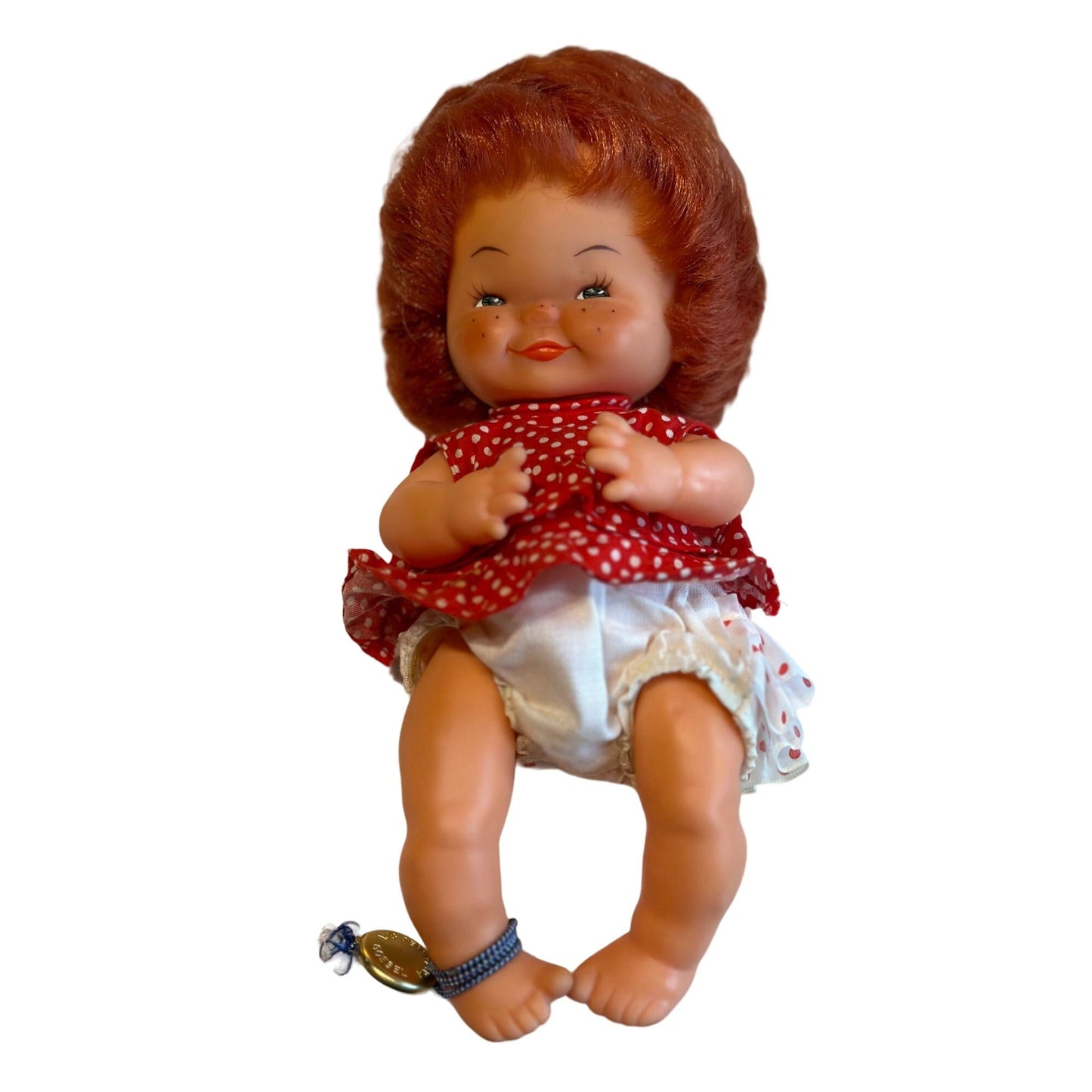 Vintage Goebel 1962 Charlot BYJ Vinyl #2908 Baby Girl Red Hair & Freckles Doll