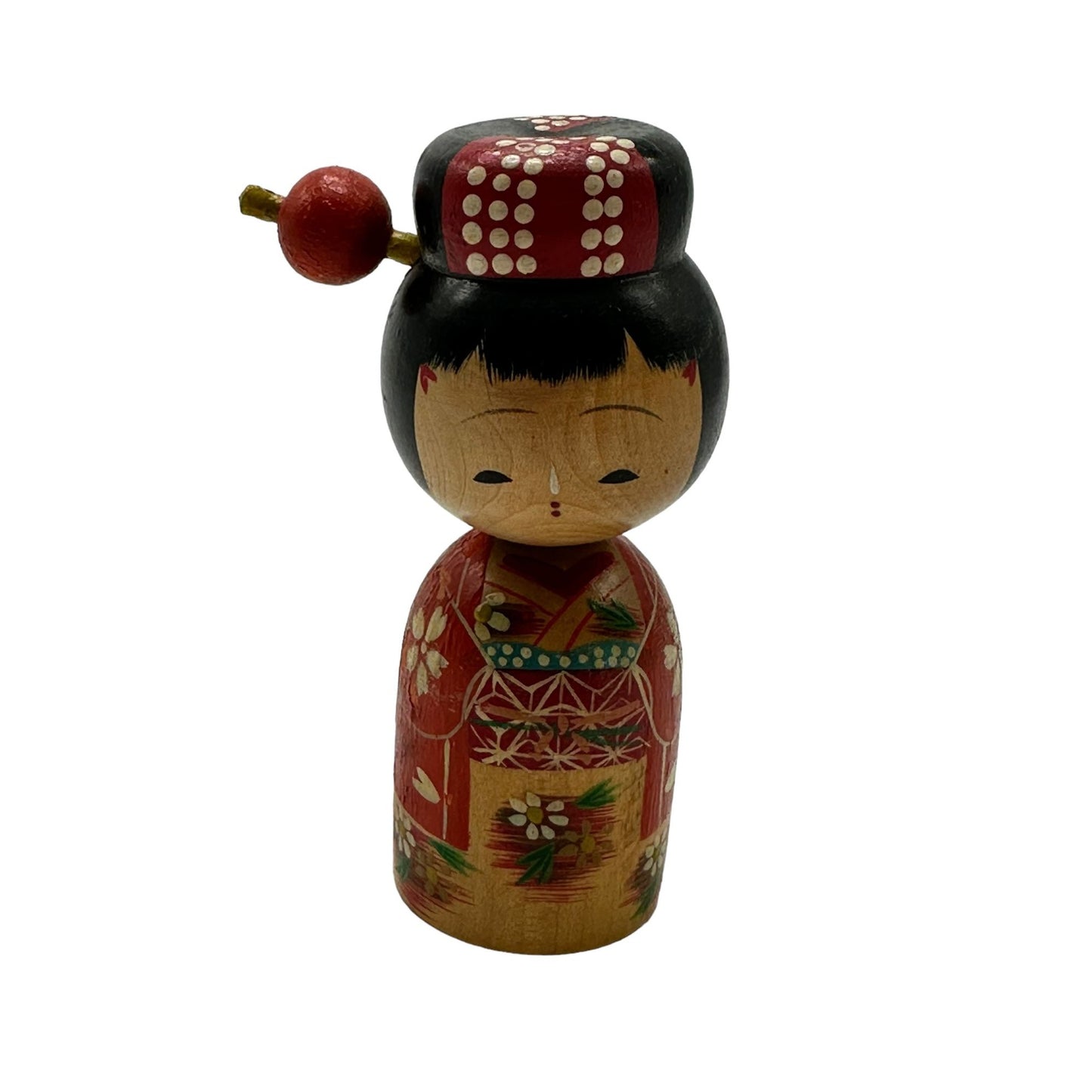 Antique/Vintage Wooden Japanese Bobble Head Doll Collectible Rare find