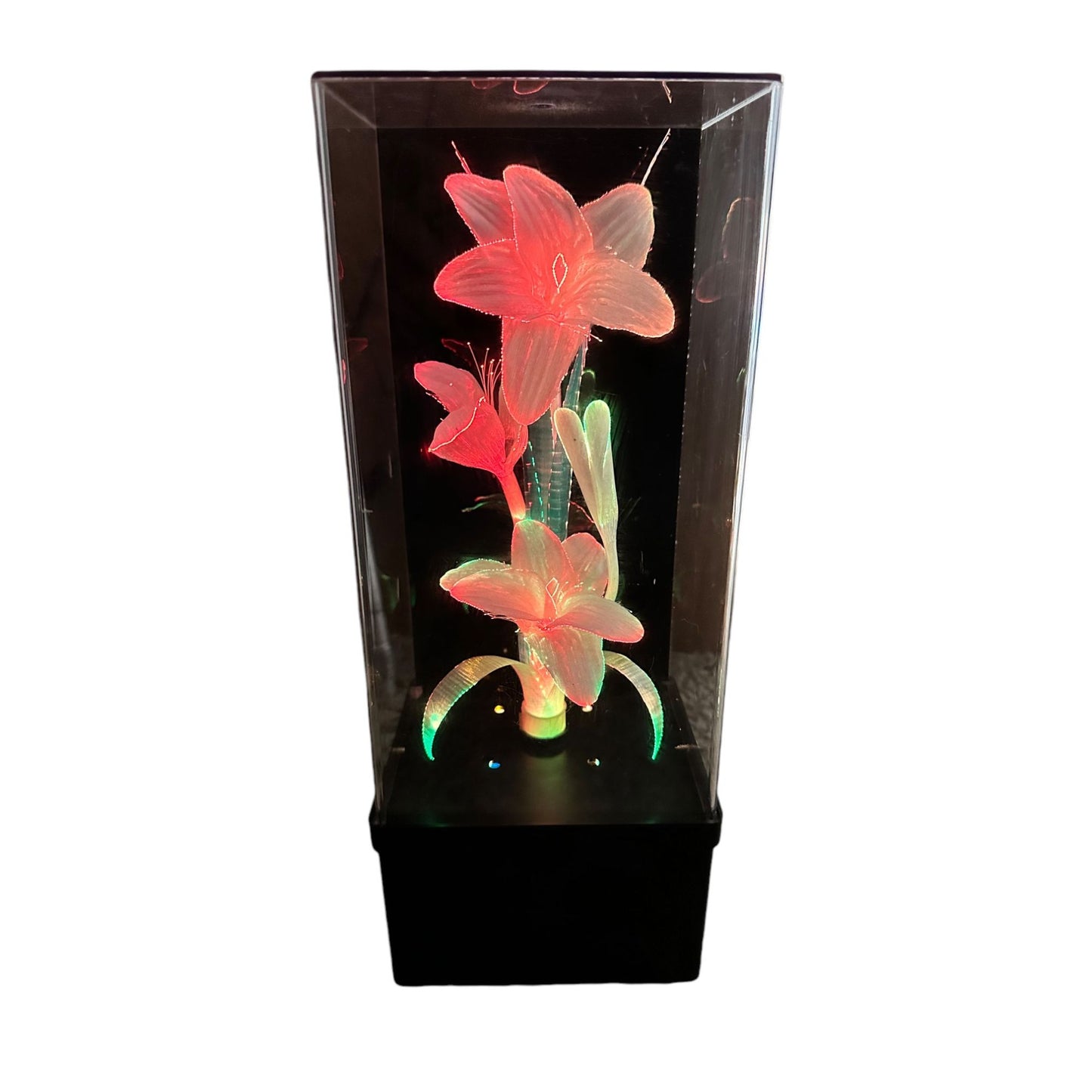 Light-Up LED Musical Fiber Optic Lamp Flower With Color-Changing Effects