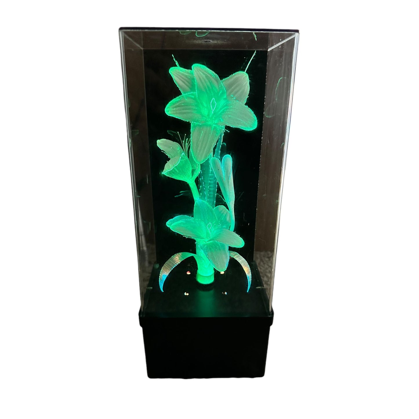 Light-Up LED Musical Fiber Optic Lamp Flower With Color-Changing Effects