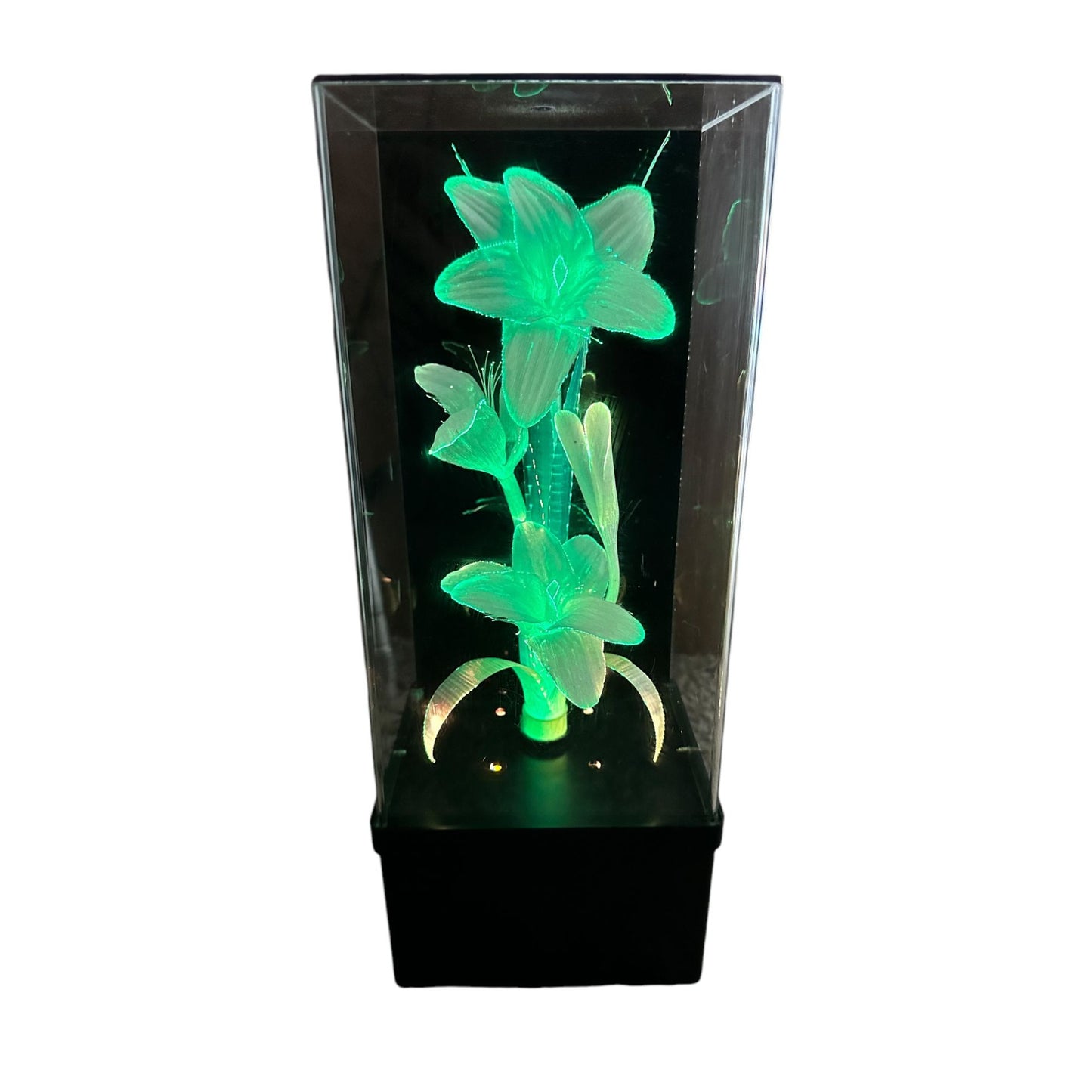 Light-Up LED Musical Fiber Optic Lamp Flower With Color-Changing Effects