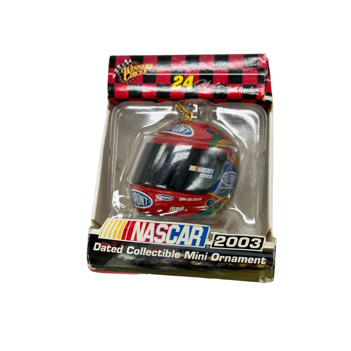 Winners Circle Jeff Gordon Nascar Helmet 2003 Dated Collectible Mini Ornament