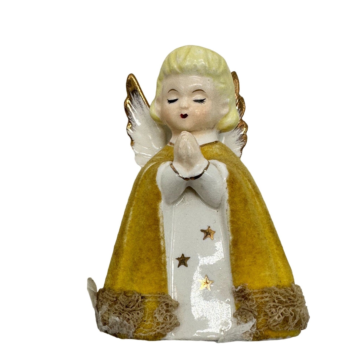 Vintage Angel Christmas Figurine 1940s-50s Ceramic Made in Japan Collectible