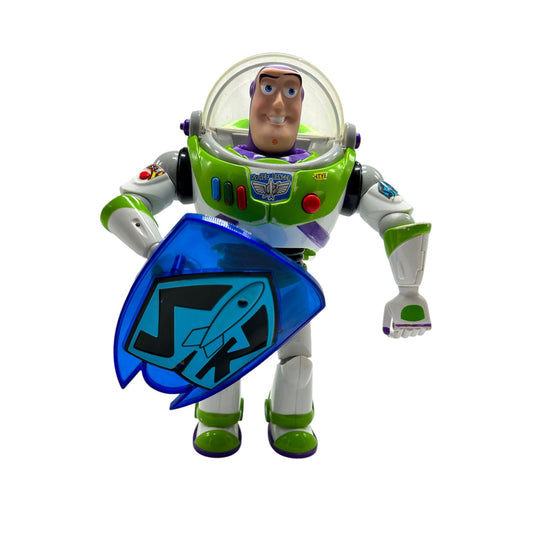 Buzz Lightyear Action Figure With Shield Toy Story Space Ranger 12" Tall