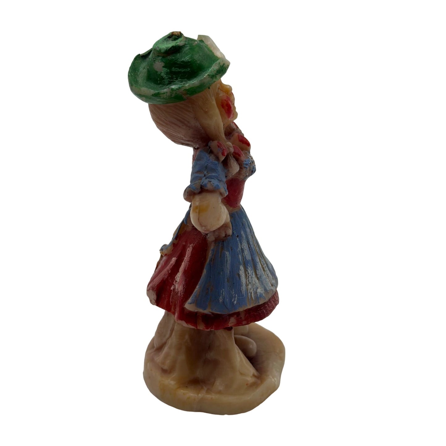 Vintage Novalum Candle Girl - Charming Collectible Figurine, Rare Find 6"x4"