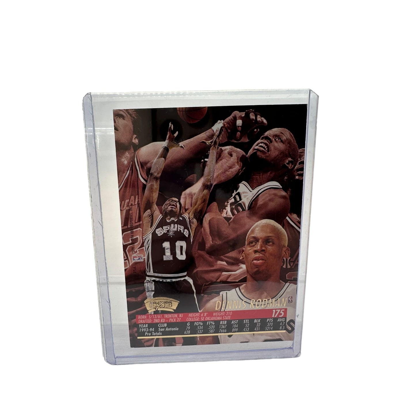 Vintage Dennis Rodman San Antonio Spurs ‘94-95 Fleer Ultra #175 Sports Card