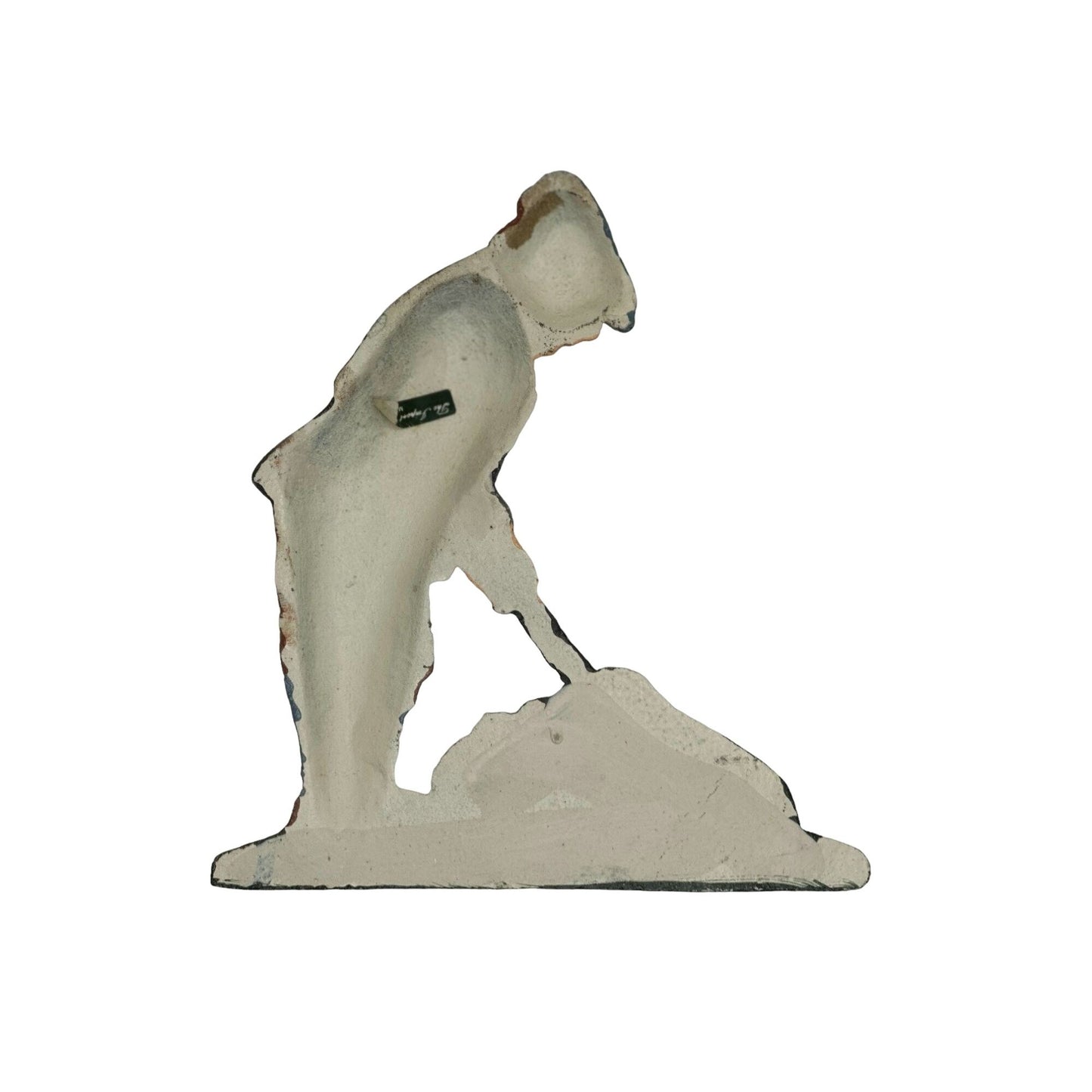 Vintage Cast Iron Golfer Door Stop/Bookend 6" W x 7" T Rare Collectible