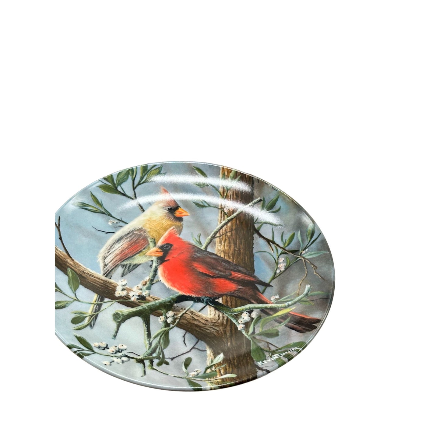 Edwin M Knowles China Plate “The Cardinal” by Kevin Daniel BOX Collectors Plate