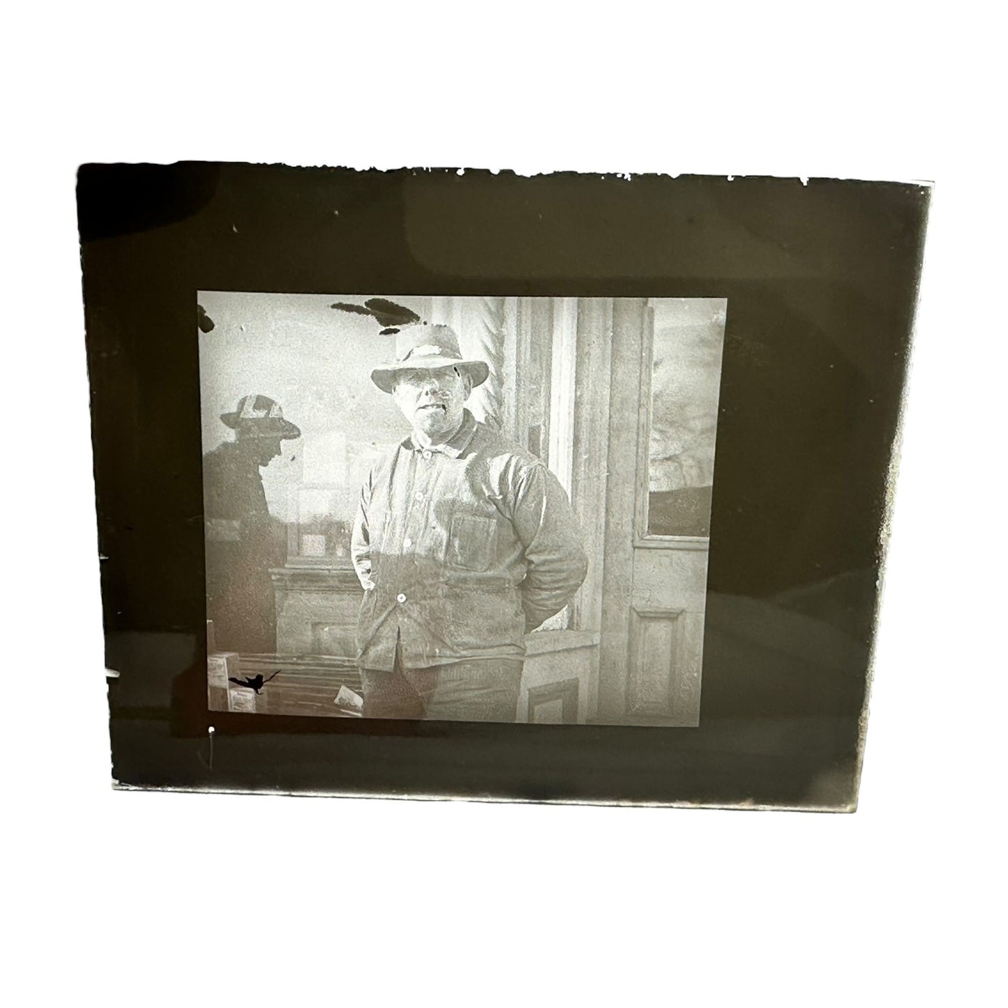 Vintage Antique Glass Slides/Negatives/Photos Frame Collectible 3.5" x 4"