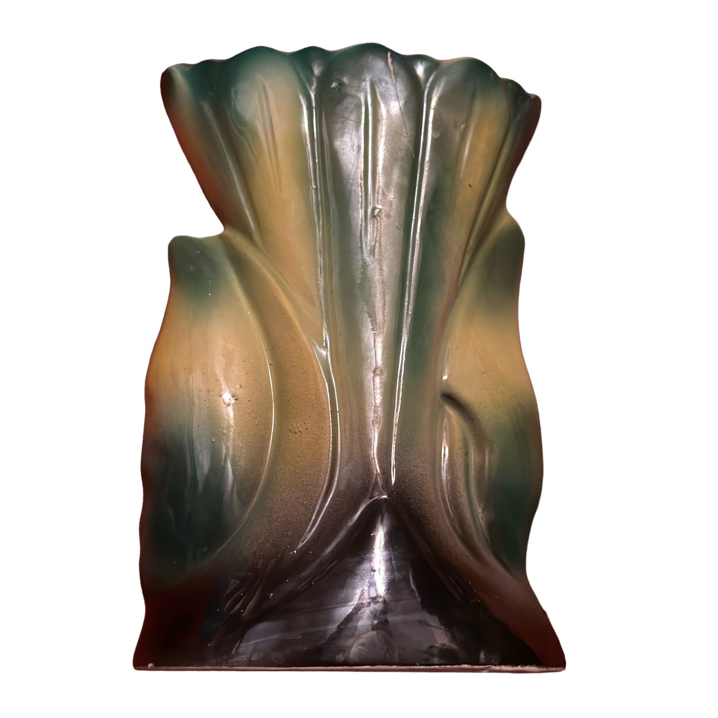 Vintage Decorative Ceramic Deer Vase Planter Multicolor Design Collectible Rare