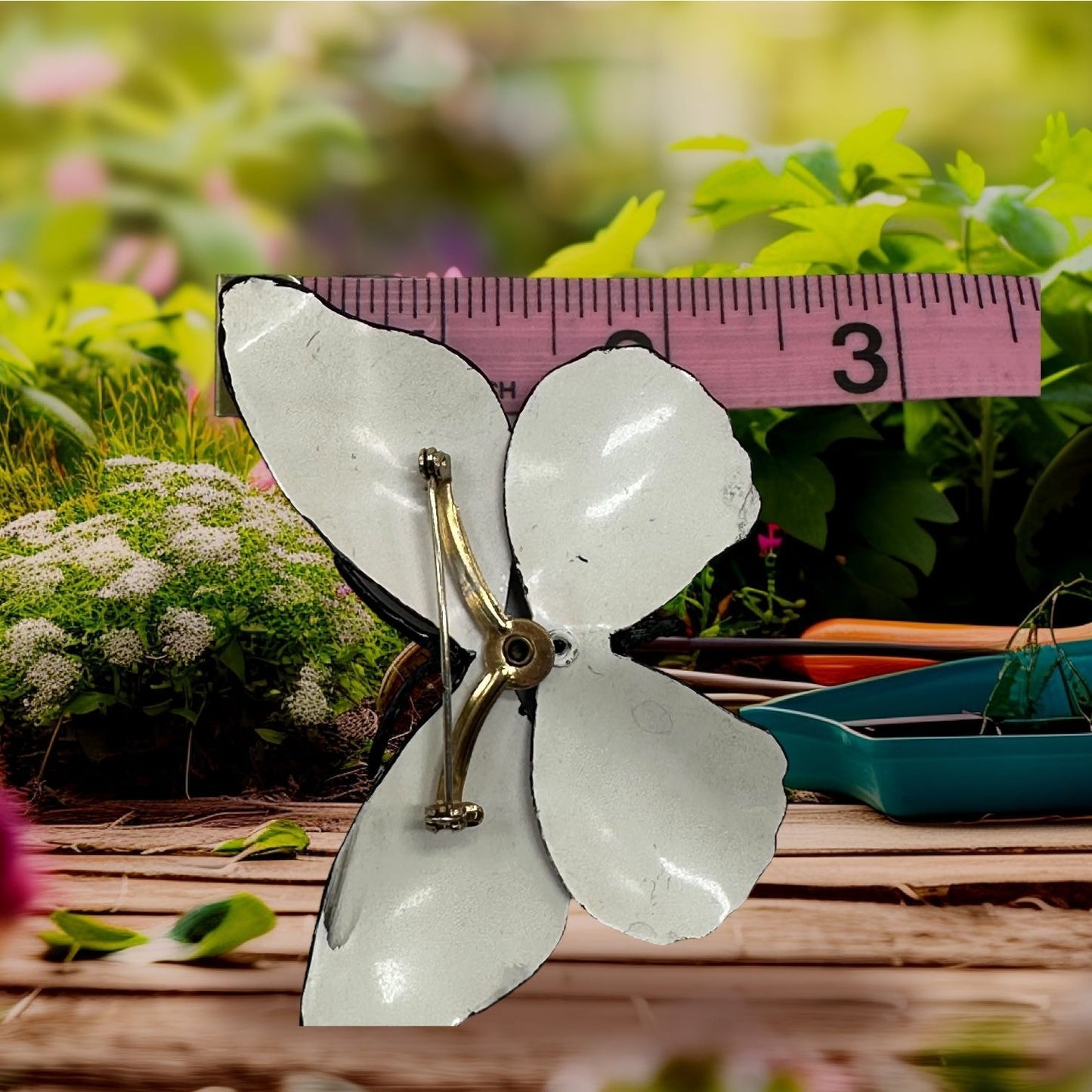 Vintage Enamel Butterfly Brooch/Pin Retro Collectible