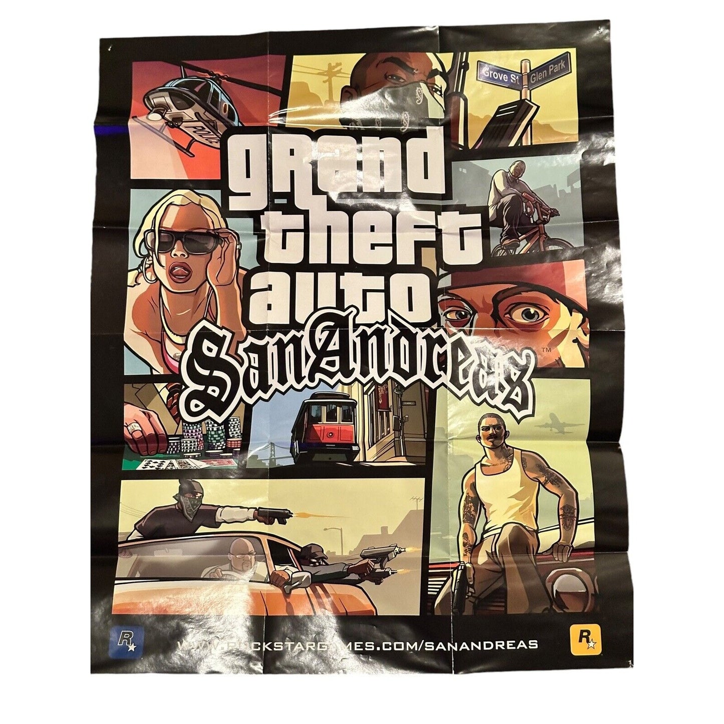 Grand theft auto San Andreas poster Original