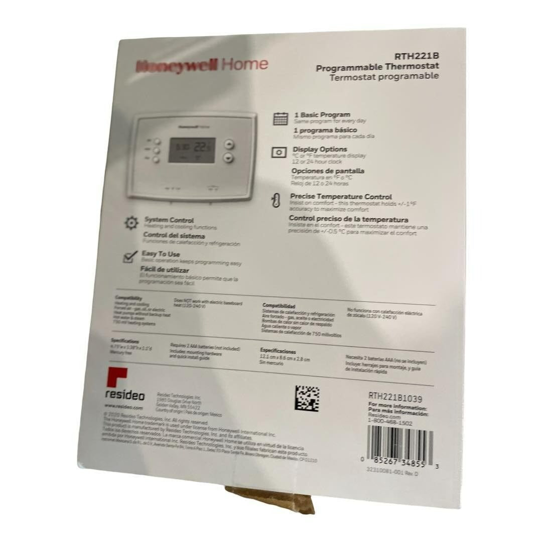 Honeywell Home Thermostat RTH2218 Programmable Thermostat