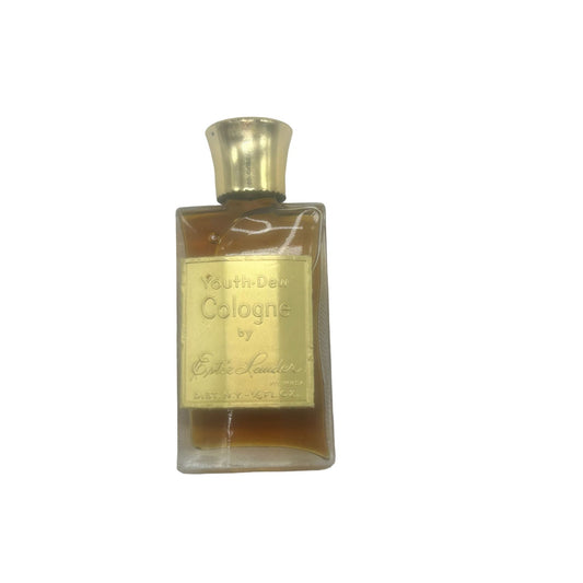 Vintage ESTEE Lauder Youth Dew Splash Cologne 1/4oz Gold Foil Label