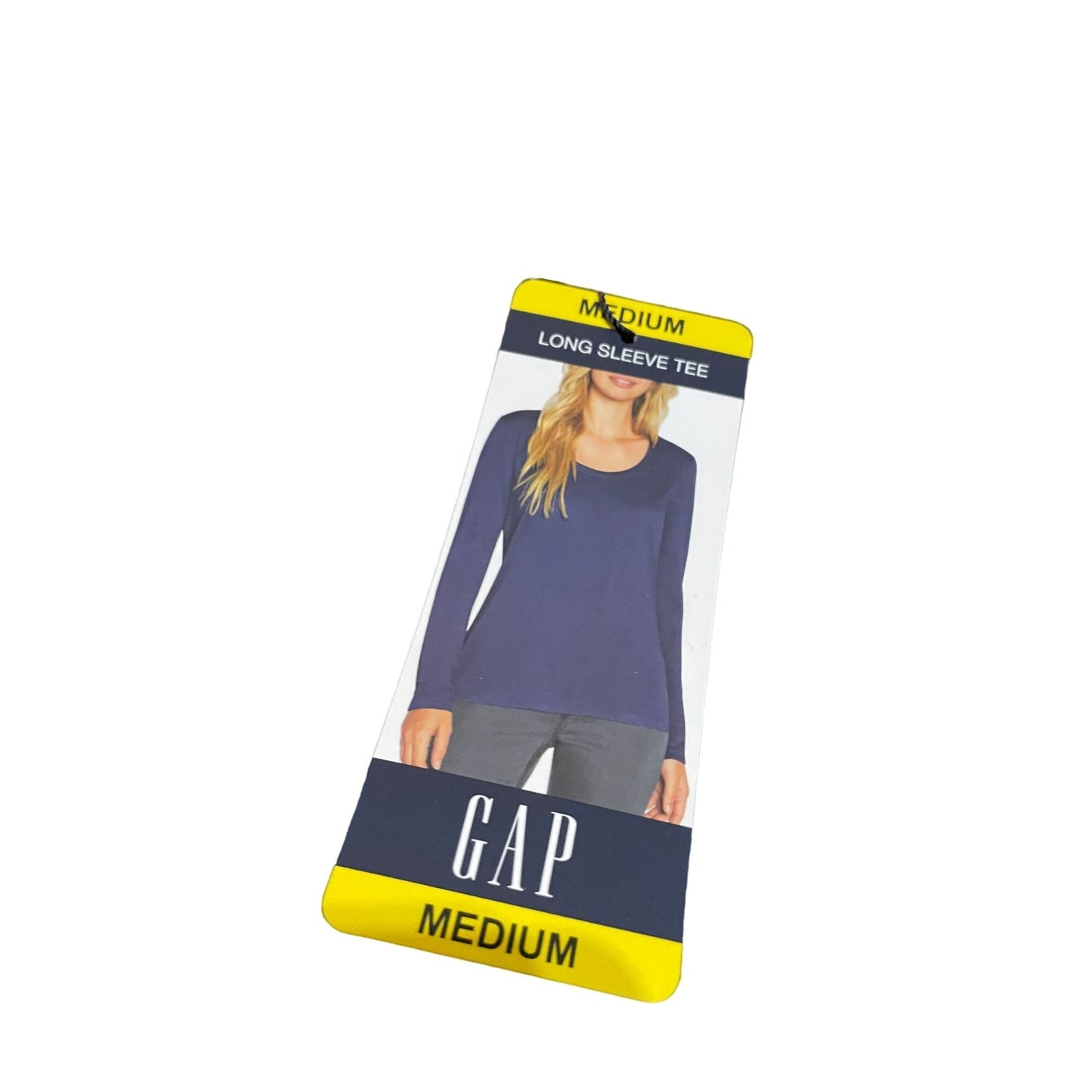 Gap Womens Pullover Basic Long Sleeve Tee Midnight Blue Size Medium NWT