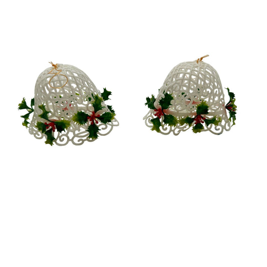 Vintage Christmas Ornaments Christmas Bell Pattern  Classic Holiday Decor 4"