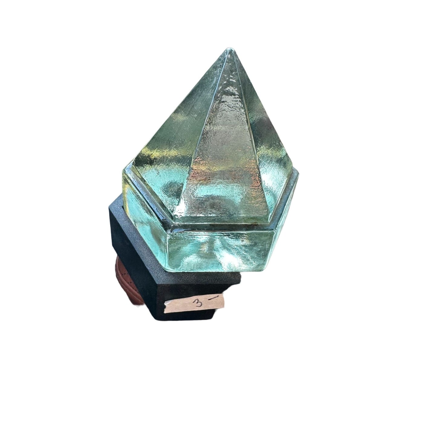 Vintage Mystic Seaport Museum Deck Prism with Light Base Nautical Collectible