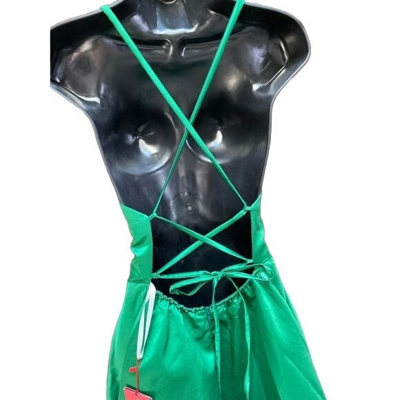 Women's Party Prom Dress, Elegant Emerald Green Halter Backless Long Dress