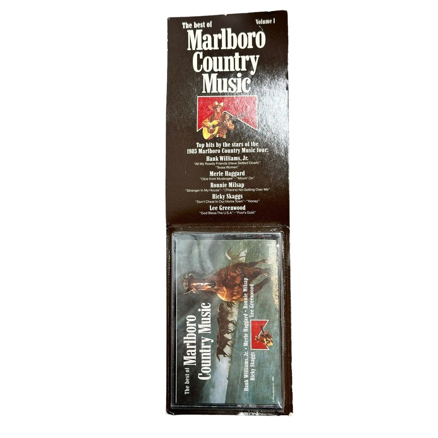 The Best of Marlboro Country Music Vol 1 cassette tape 1985 Hank Jr Merle Milsap