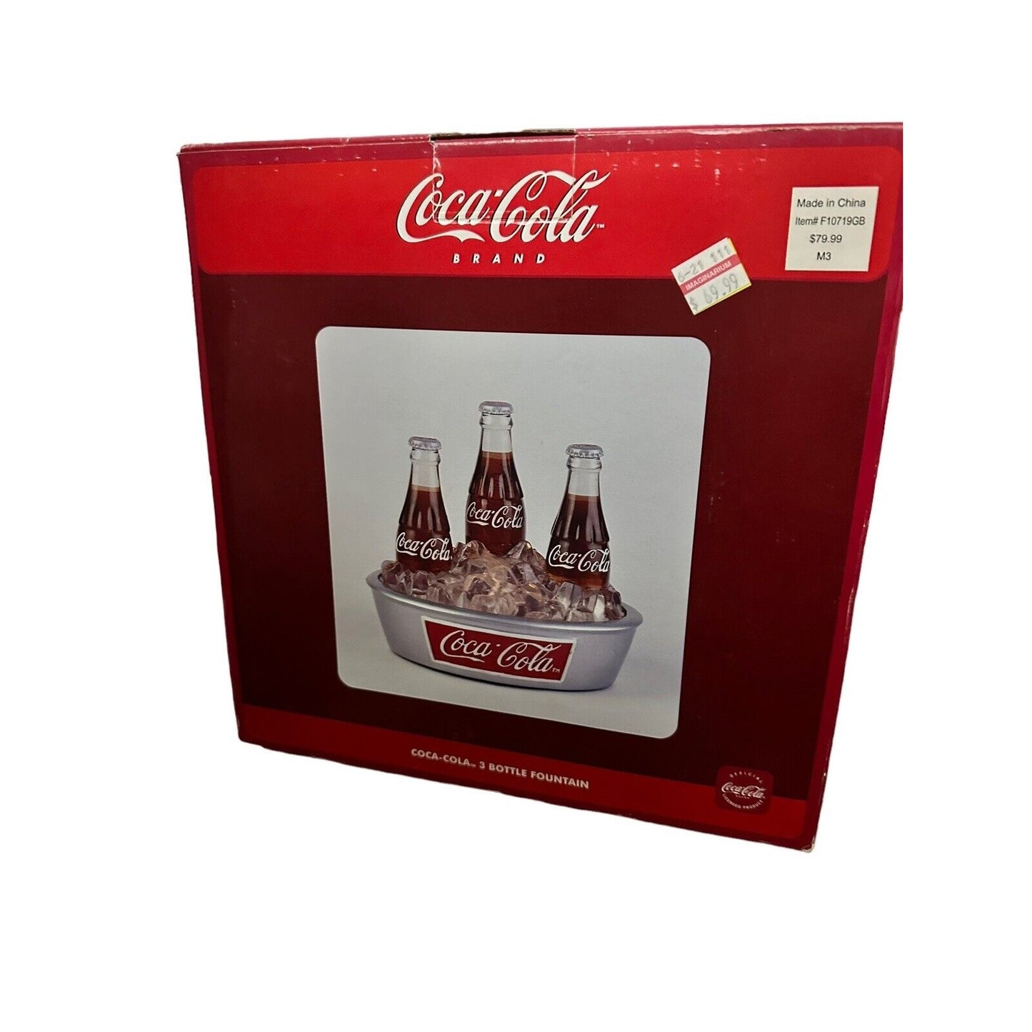 COCA-COLA 3 BOTTLE FOUNTAIN, VINTAGE (NEW)