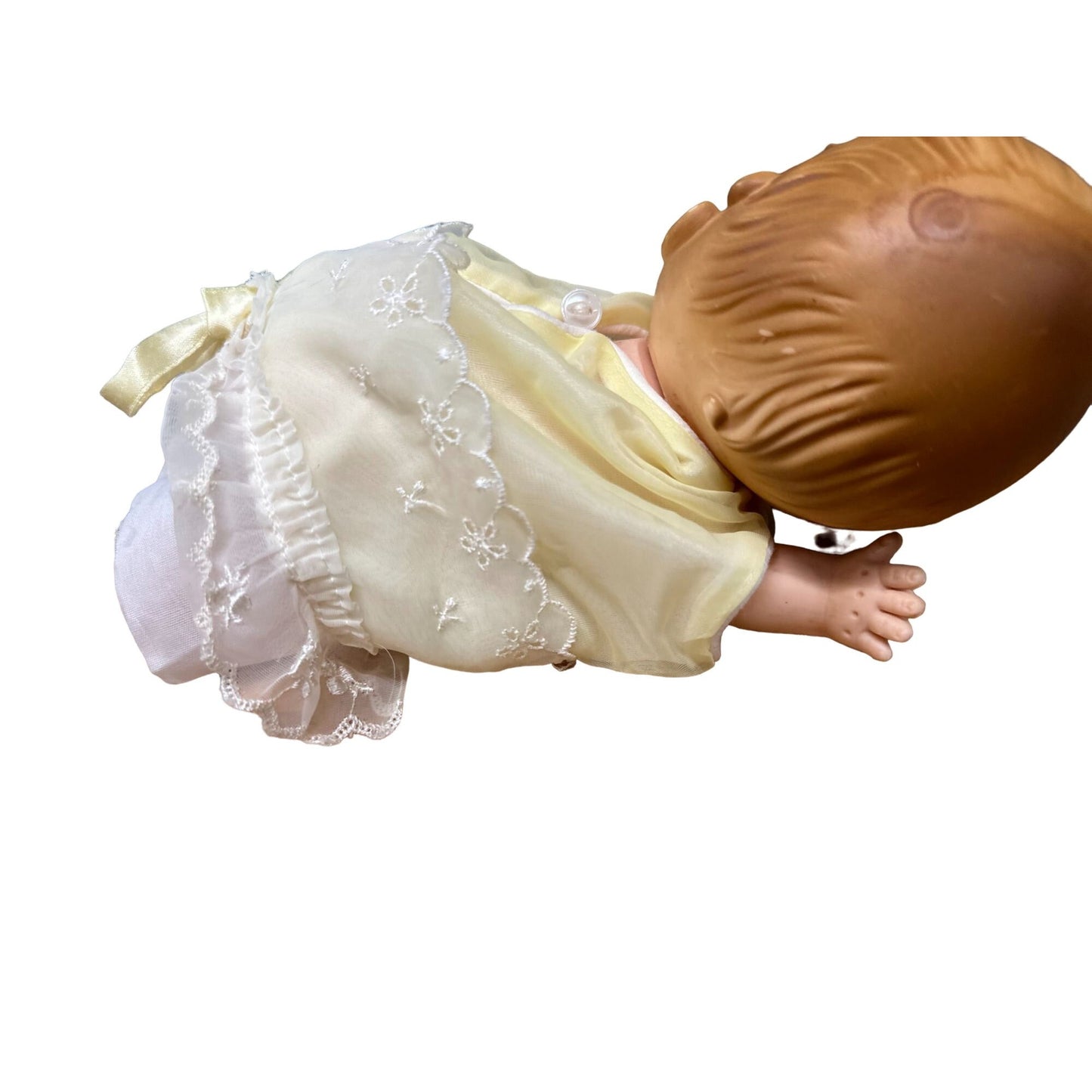 Vintage Baby Doll w/ Open & Close Eyes Cloth Body Vinyl Arms & Legs Collectible