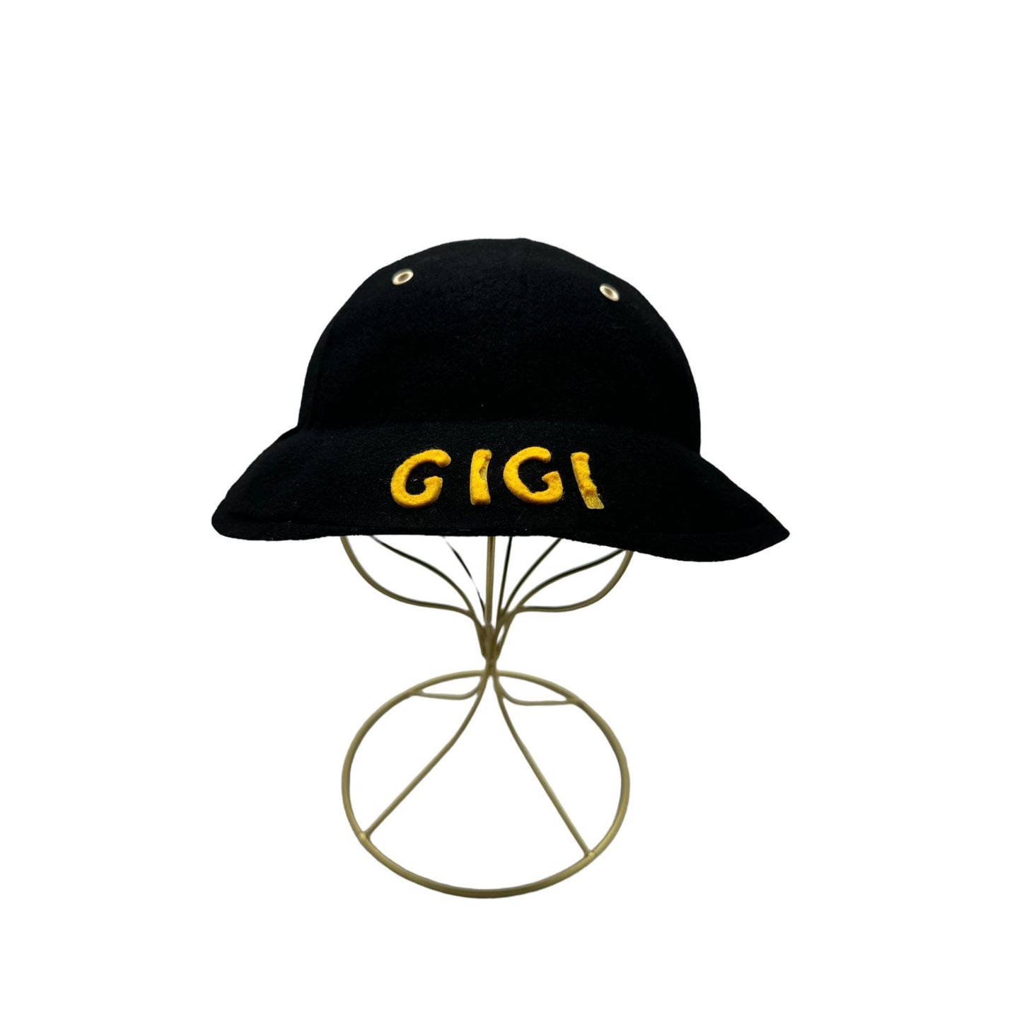 Vintage Womens GIGI Bucket Bucket Hat Cap Black Collectible Rare find