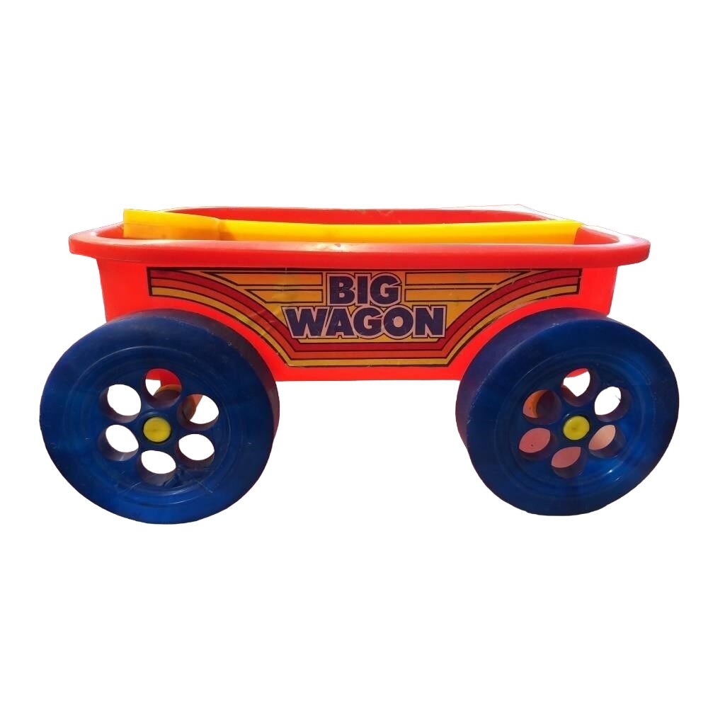 Vintage Gay Toys Plastic Children's Big Wagon Pull Toy Item 1550. 14"L x 6" T