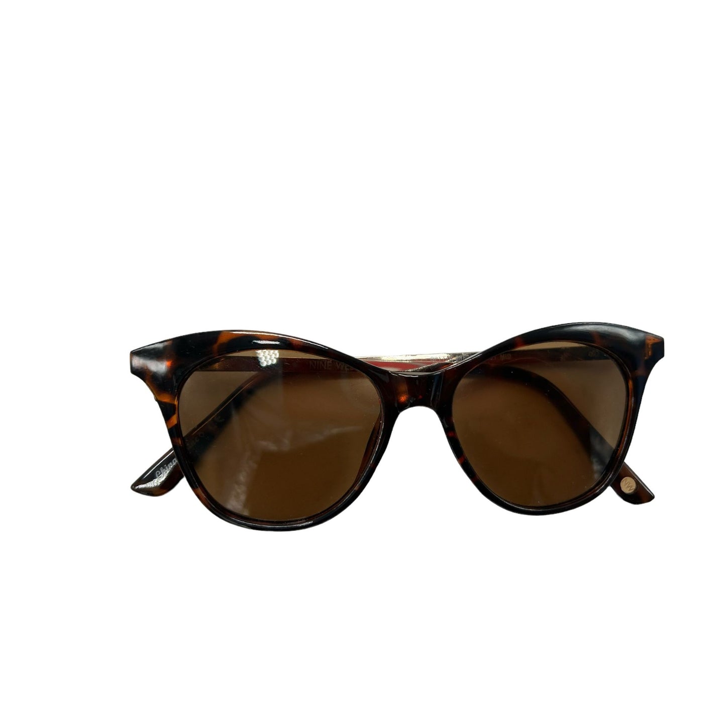 Nine West Fashion Sunglasses Brown Tortoise Frame Brown Lens 100% UVA UVB