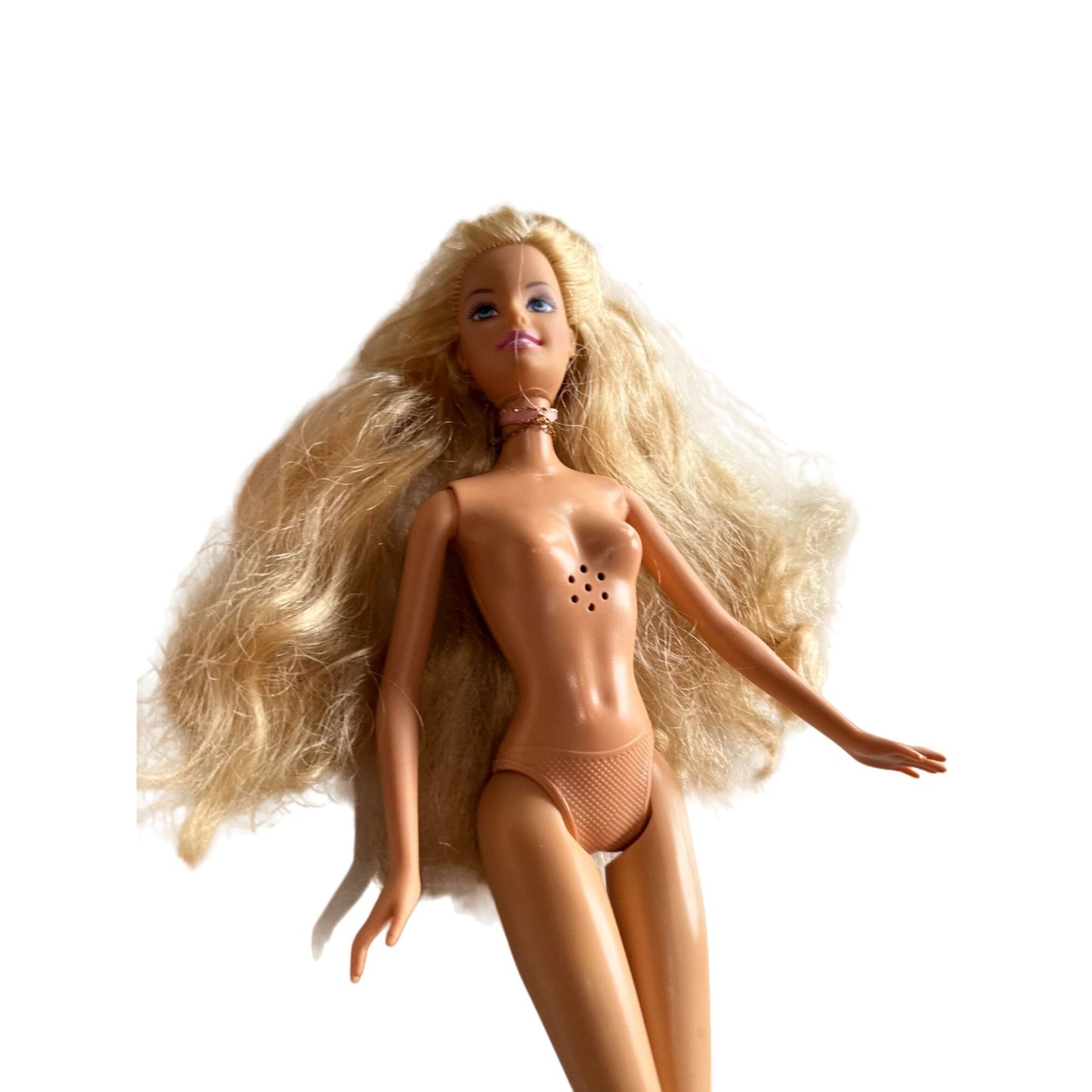 Vintage Mattel Inc 1966 Barbie Twisting Body As Is Blonde Hair Made in Malaysia