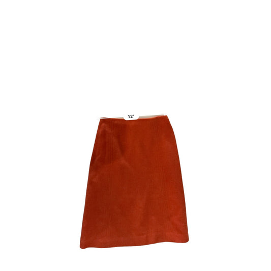 Vintage Bobbie Brooks Womens Skirt Orange Polyester Cotton