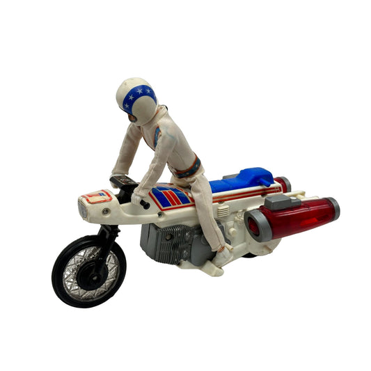 Vintage Evel Knievel Action Figure & Motorcycle Collectible Iconic Stuntman 1972