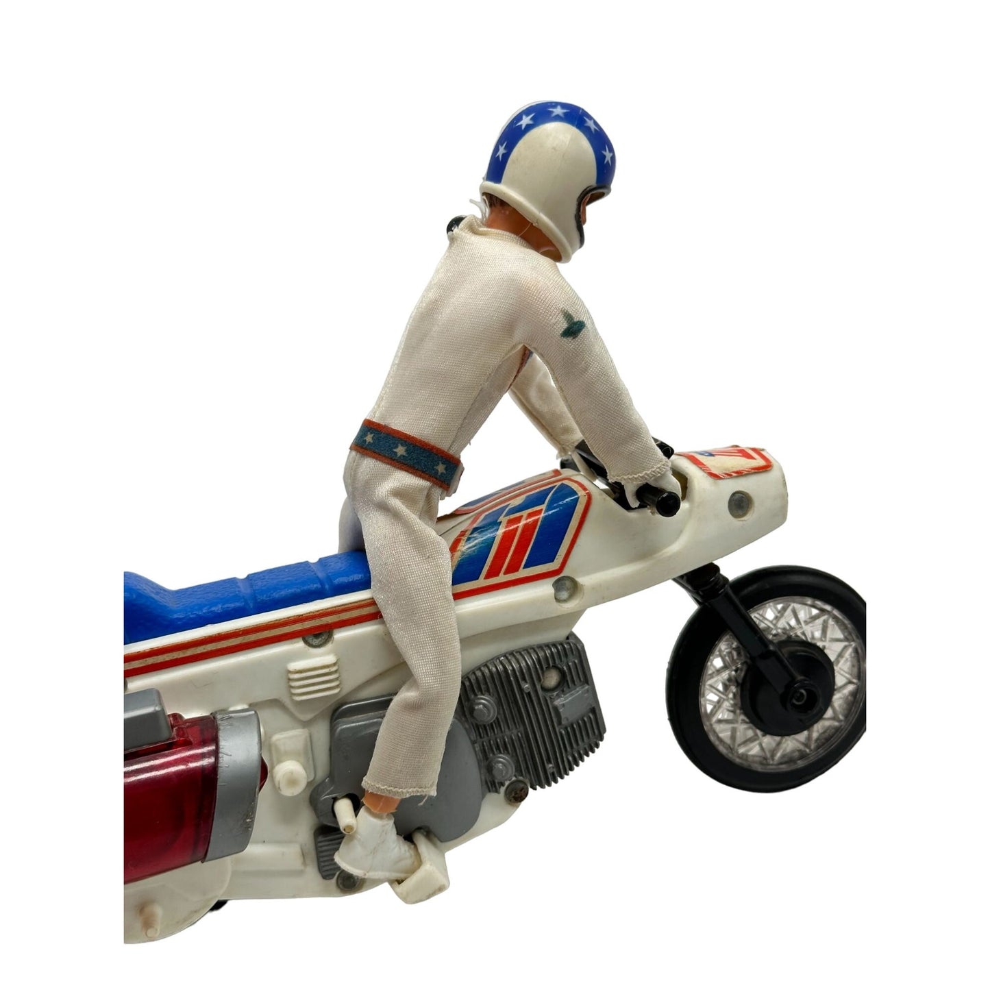 Vintage Evel Knievel Action Figure & Motorcycle Collectible Iconic Stuntman 1972