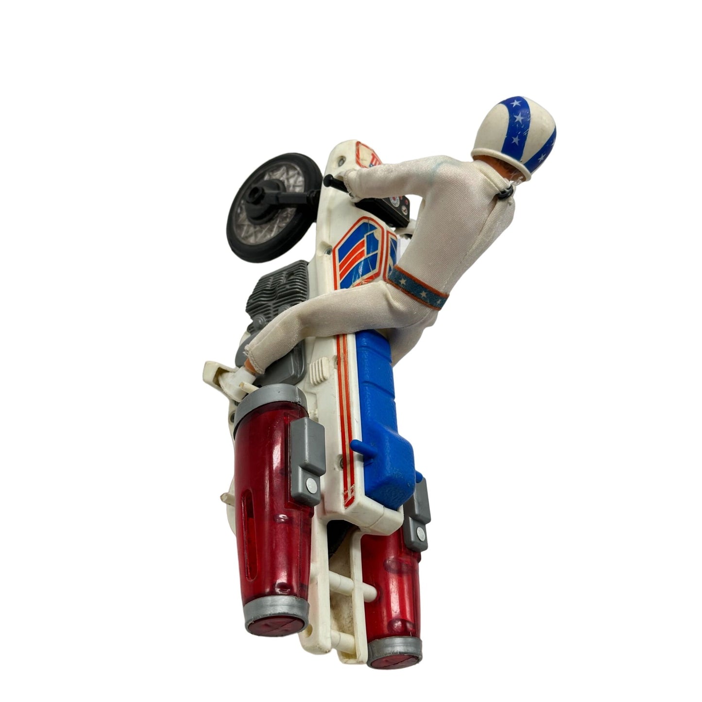 Vintage Evel Knievel Action Figure & Motorcycle Collectible Iconic Stuntman 1972