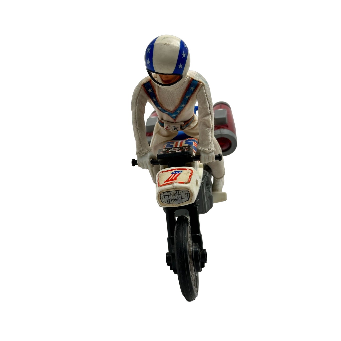 Vintage Evel Knievel Action Figure & Motorcycle Collectible Iconic Stuntman 1972