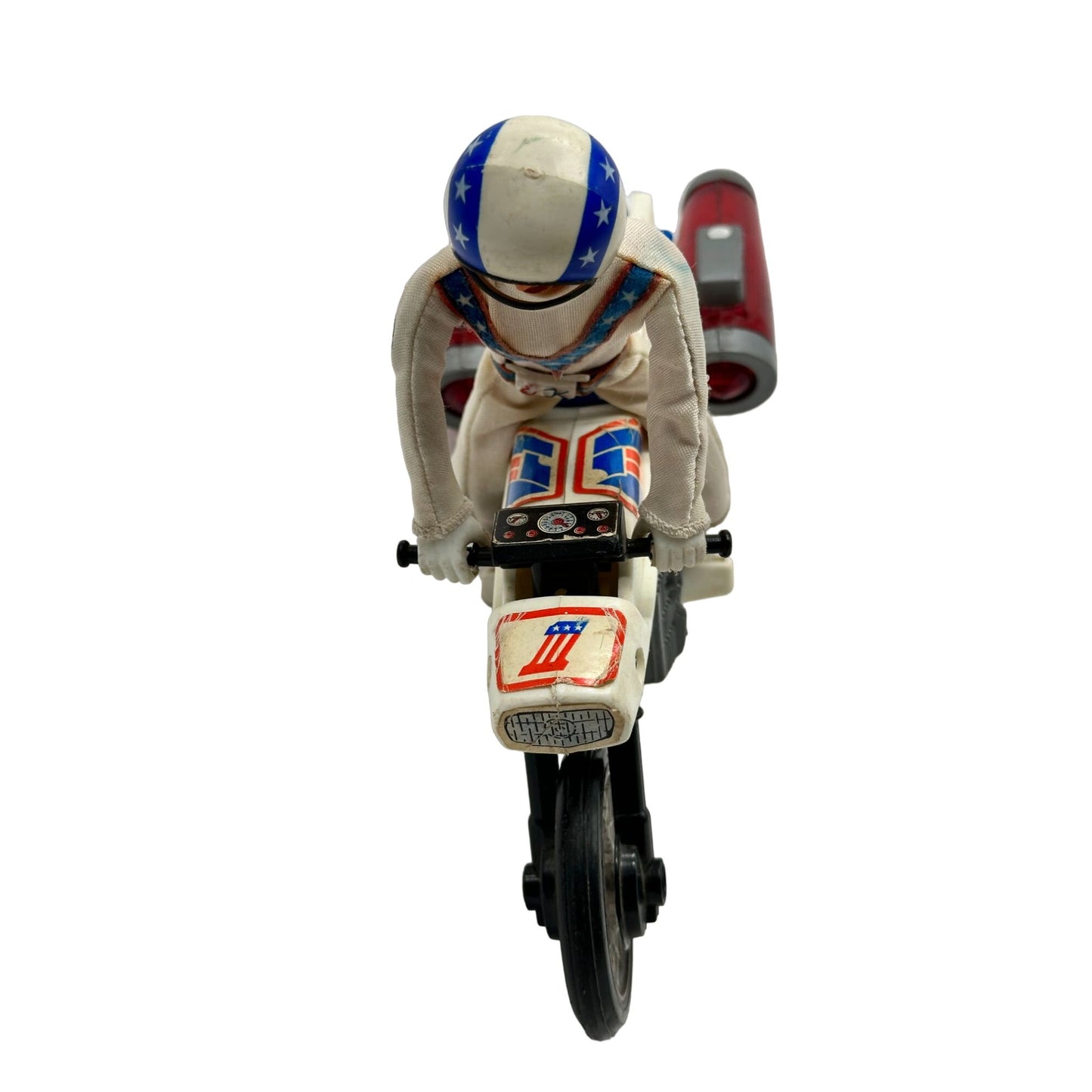 Vintage Evel Knievel Action Figure & Motorcycle Collectible Iconic Stuntman 1972