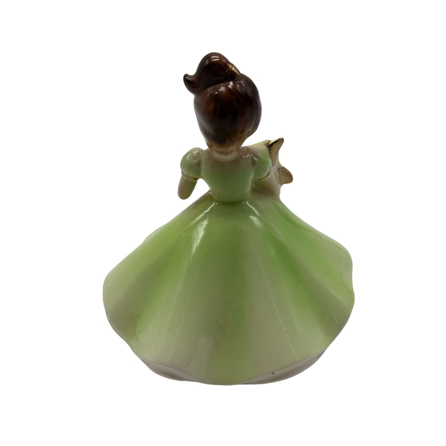 Vintage Josef Originals 1950's Girl Green Dress Emerald May Birthday Figurine