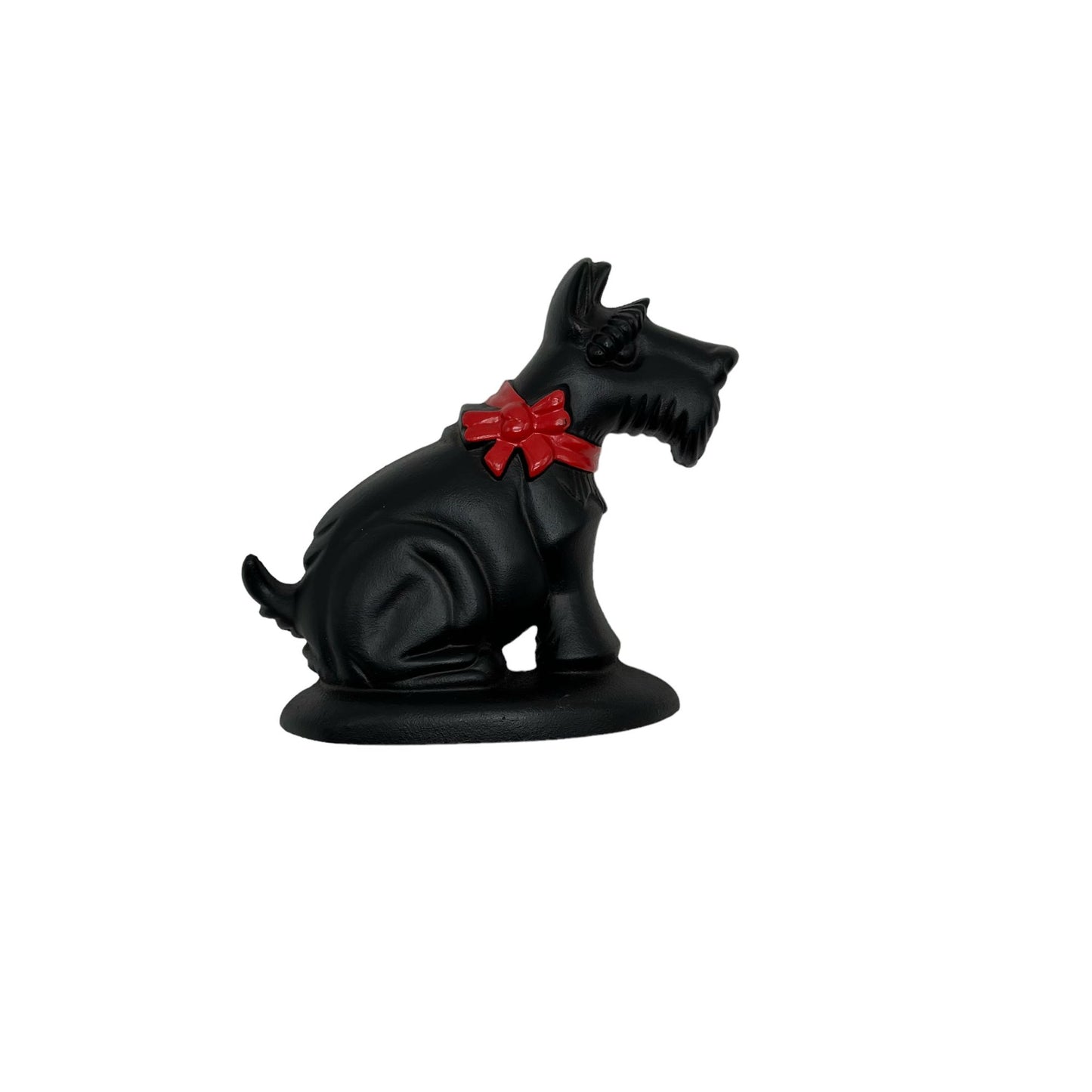 Vintage Black Cast Iron Scottish Terrier Scottie Door Stop/Bookend 7 1/2" Tall