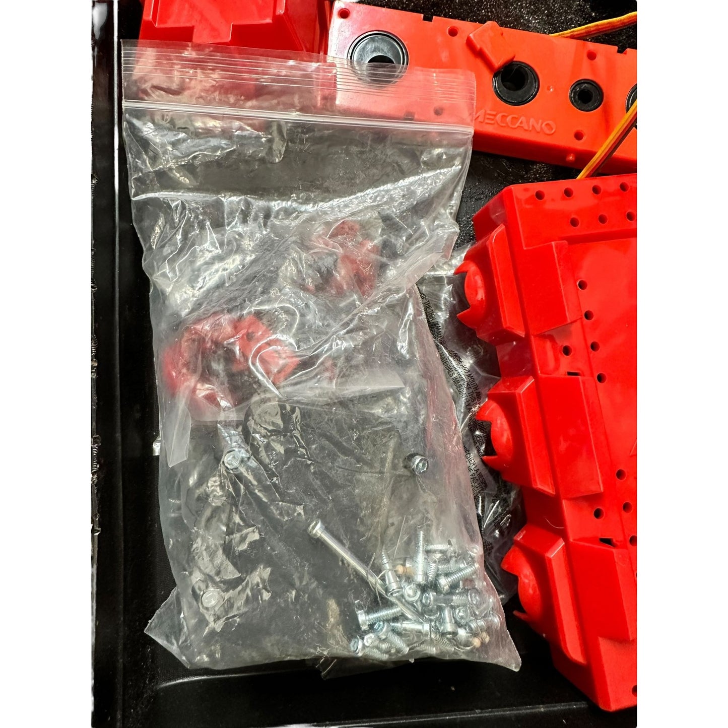 Meccano MeccaSpider Robot Building Set Red Black Spin Master Collectible Rare