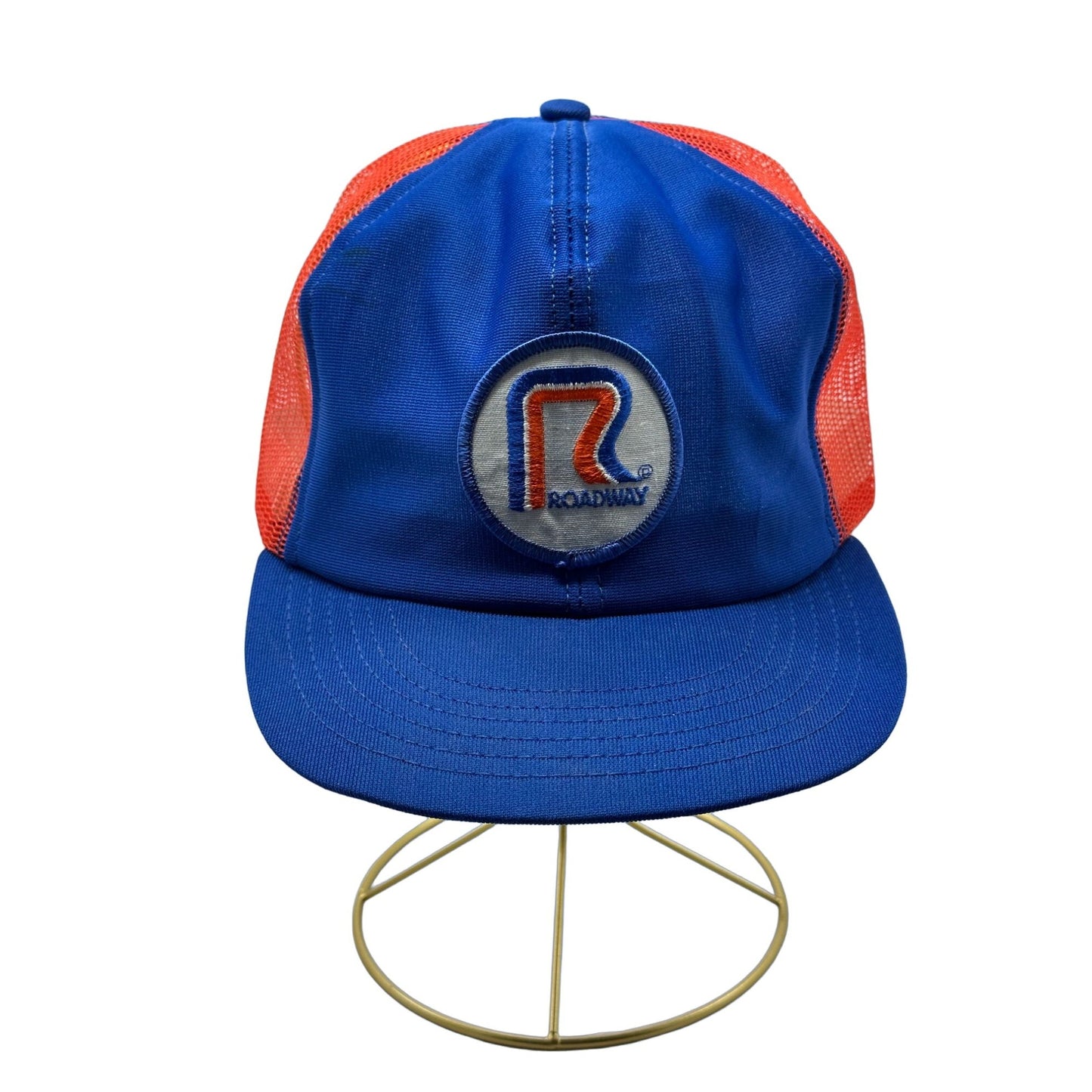 *Vintage Roadway Trucker Mesh Net Snapback Challenger Caps Adjustable Cap Made in U.S.A