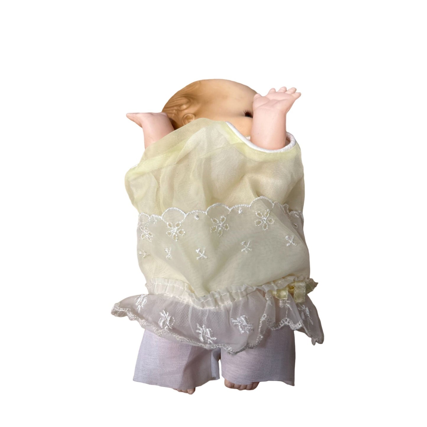 Vintage Baby Doll w/ Open & Close Eyes Cloth Body Vinyl Arms & Legs Collectible