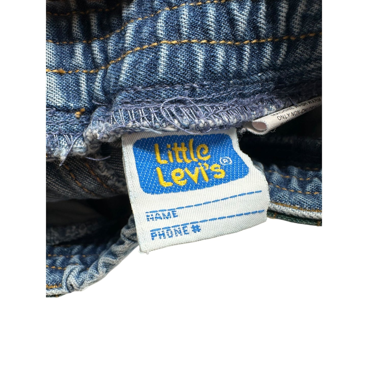 Levis Sport Jeans Baby Pants Size 12M Denim & Green Patchwork Elastic Waist