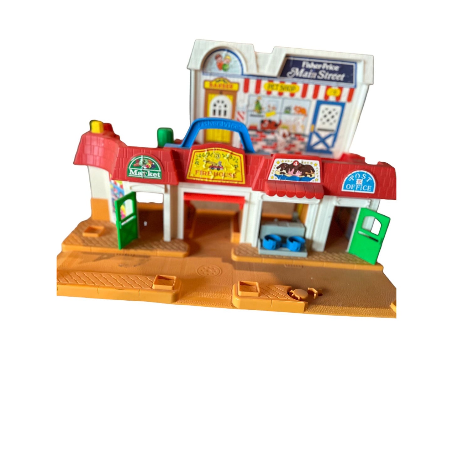 Vintage Fisher Price 1980's Play Main Street No ACCESORIES