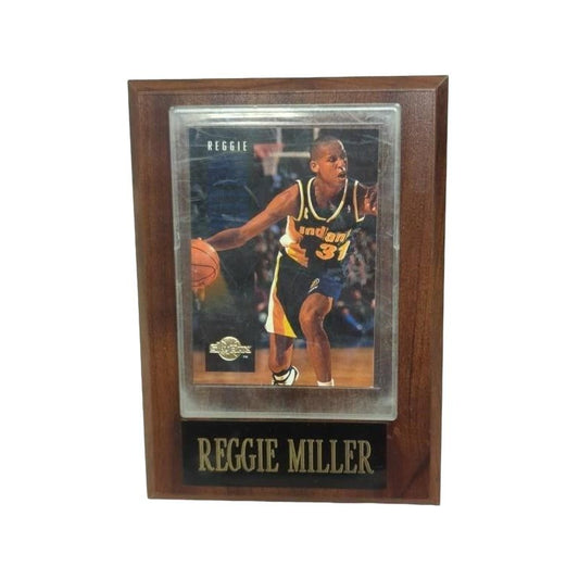 Vintage 1994 Skybox Premium NBA Reggie Miller Memorabilia Plaque Collectible Rare