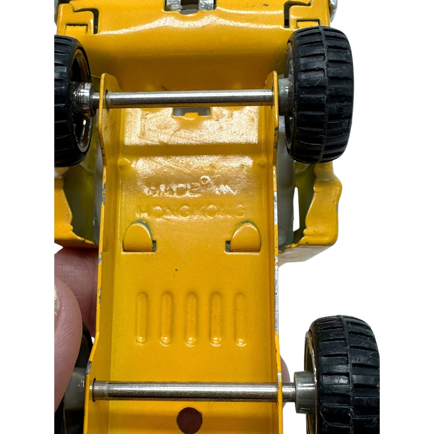 Vintage Yellow "Sea Land" Six-Wheeler Toy Truck Collectible