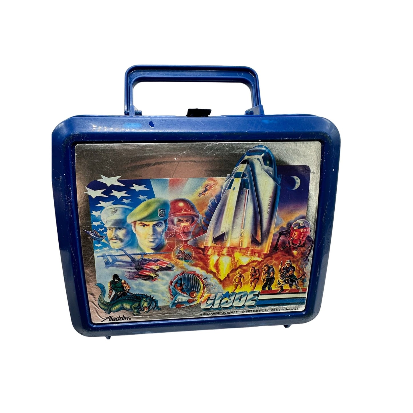 Vintage Aladdin 1987 Hasbro G.I. Joe A Real American Hero Plastic Lunchbox Rare
