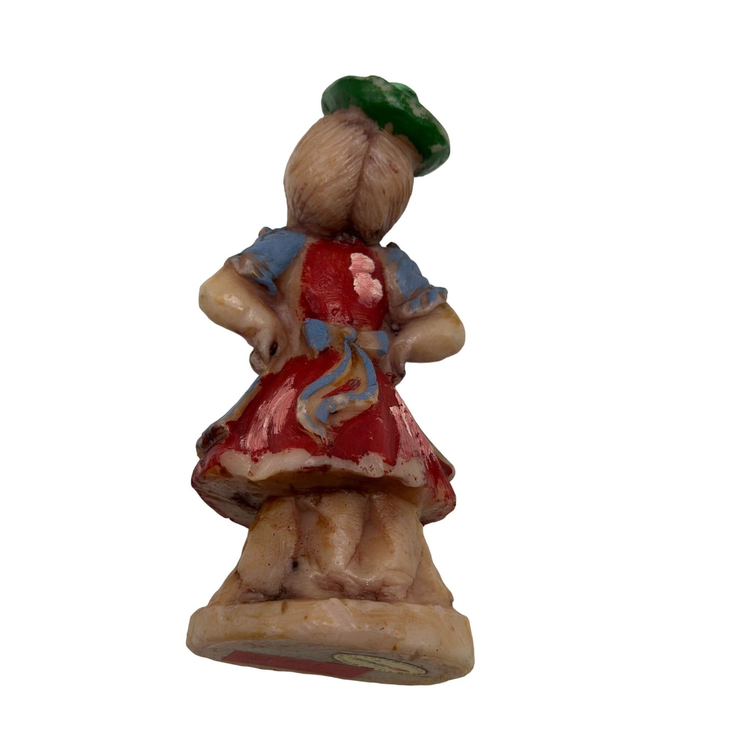 Vintage Novalum Candle Girl - Charming Collectible Figurine, Rare Find 6"x4"