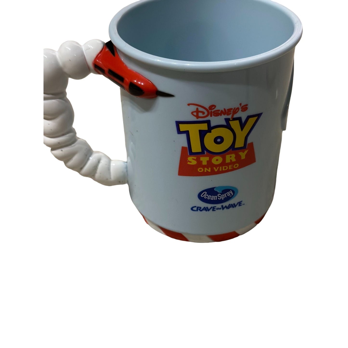 Disney Toy Story Buzz Lightyear on Video Ocean Spray Crave Wave Cup Mug 1996